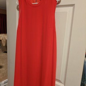 Peach Chiffon Summer Dress - Size XL